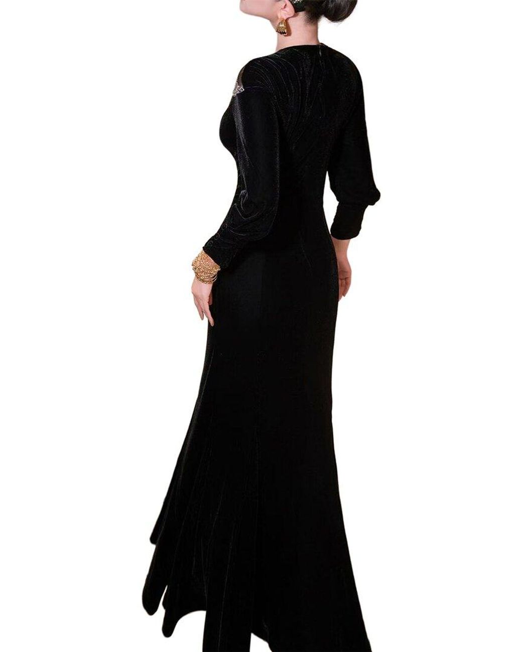 BRC By BURRYCO Black Solid Maxi Dress