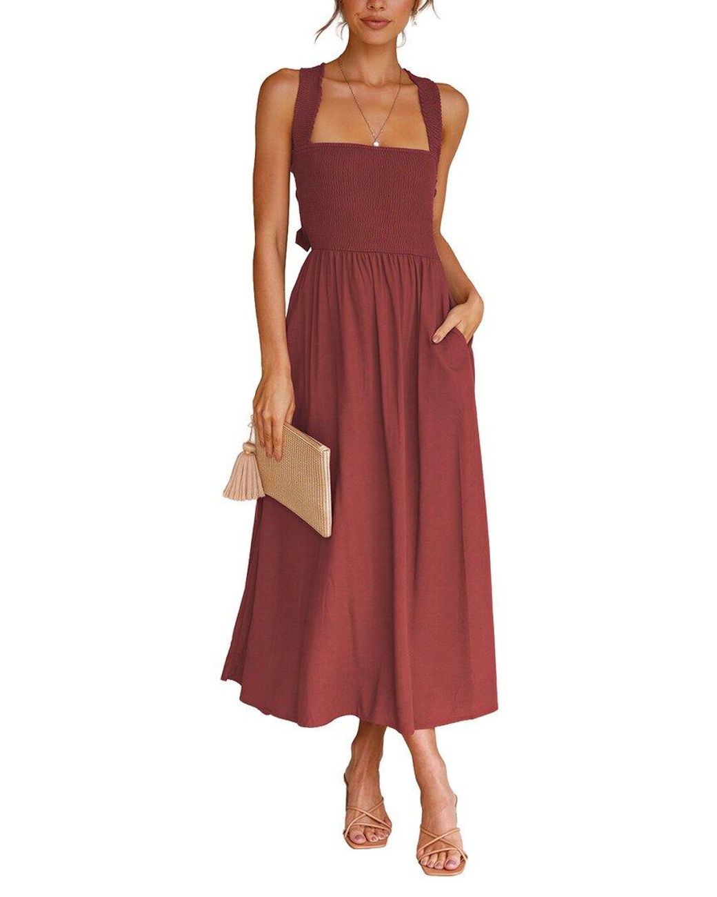 CAMILA BLANCO Red Maxi Dress