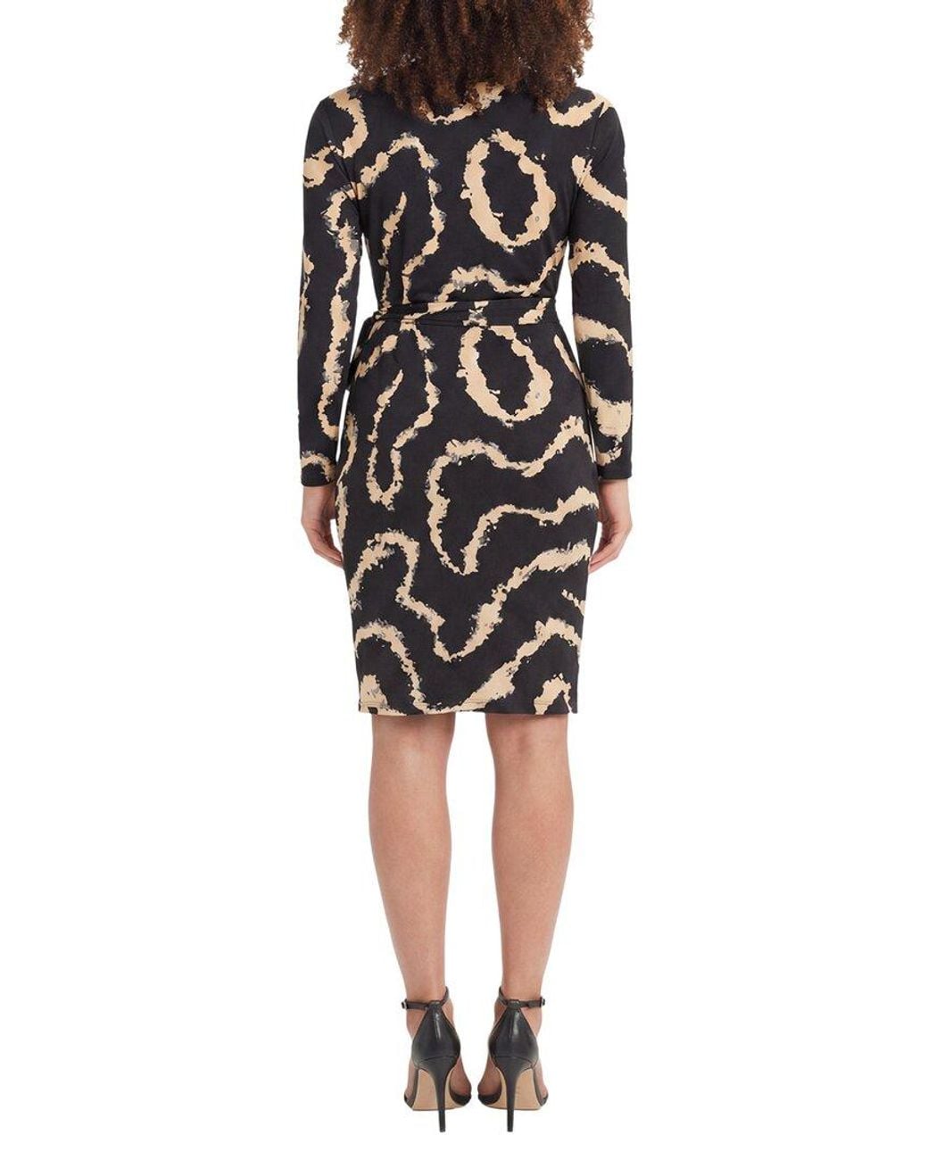 Maggy London Black Wrap Dress