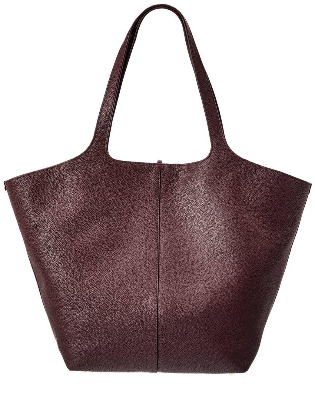 Vince Purple Meadow Leather Tote