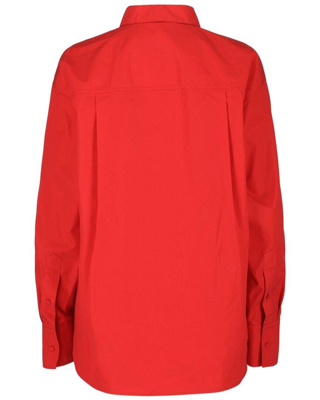 Valentino Red Button-Front Shirt