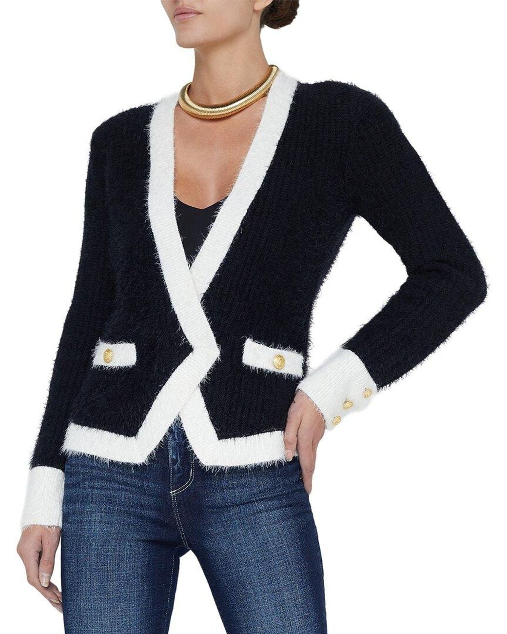 L'Agence Blue 'Agence Georgia Cardi Blazer