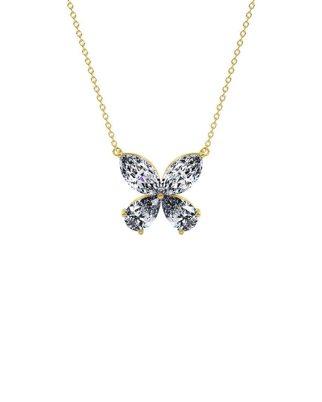 Lab Grown Diamonds Metallic 14K 3.46 Ct. Tw. Lab-Grown Diamond Pendant