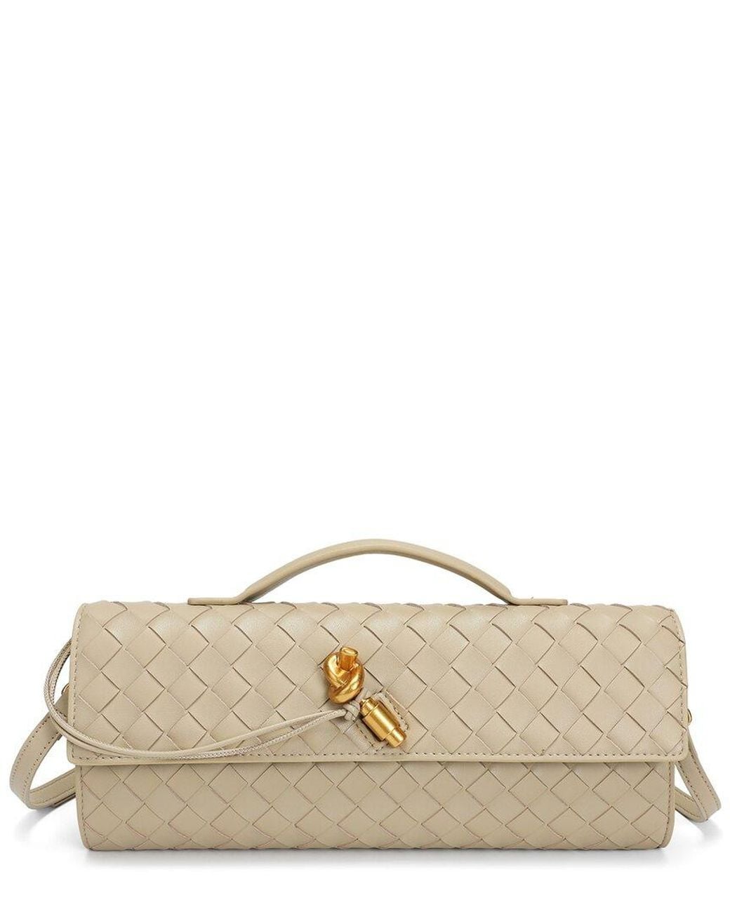 Tiffany & Fred Paris Natural Woven Leather Crossbody