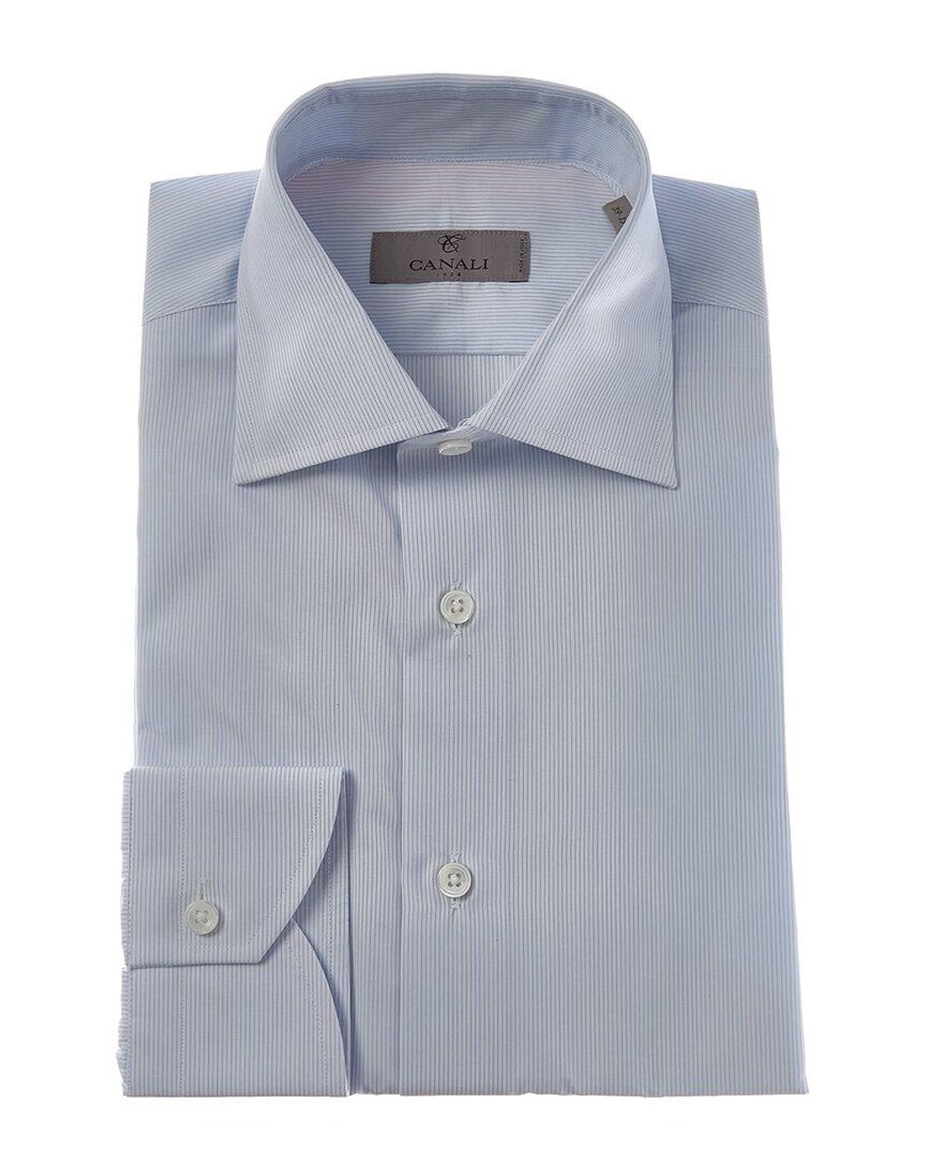 Canali Blue Dress Shirt for men