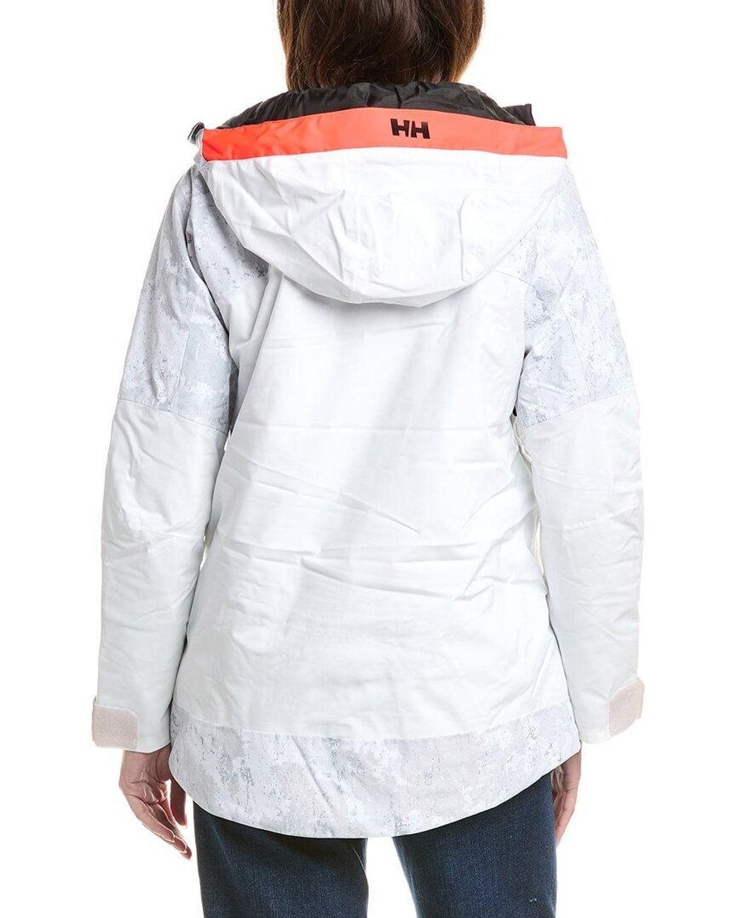 Helly Hansen White Powchaser Asym Jacket