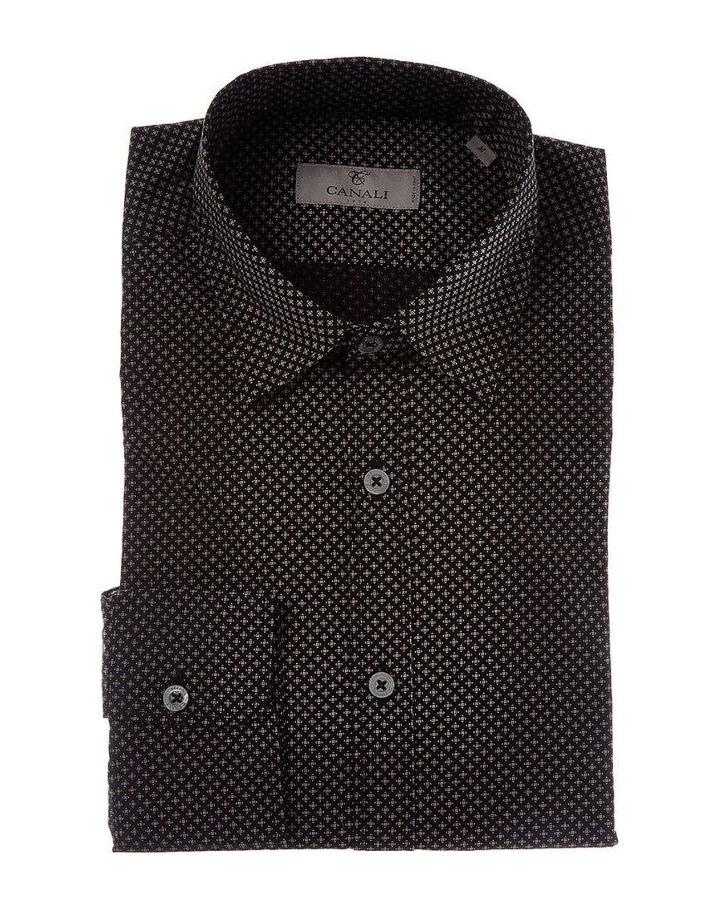 Canali Black Dress Shirt for men