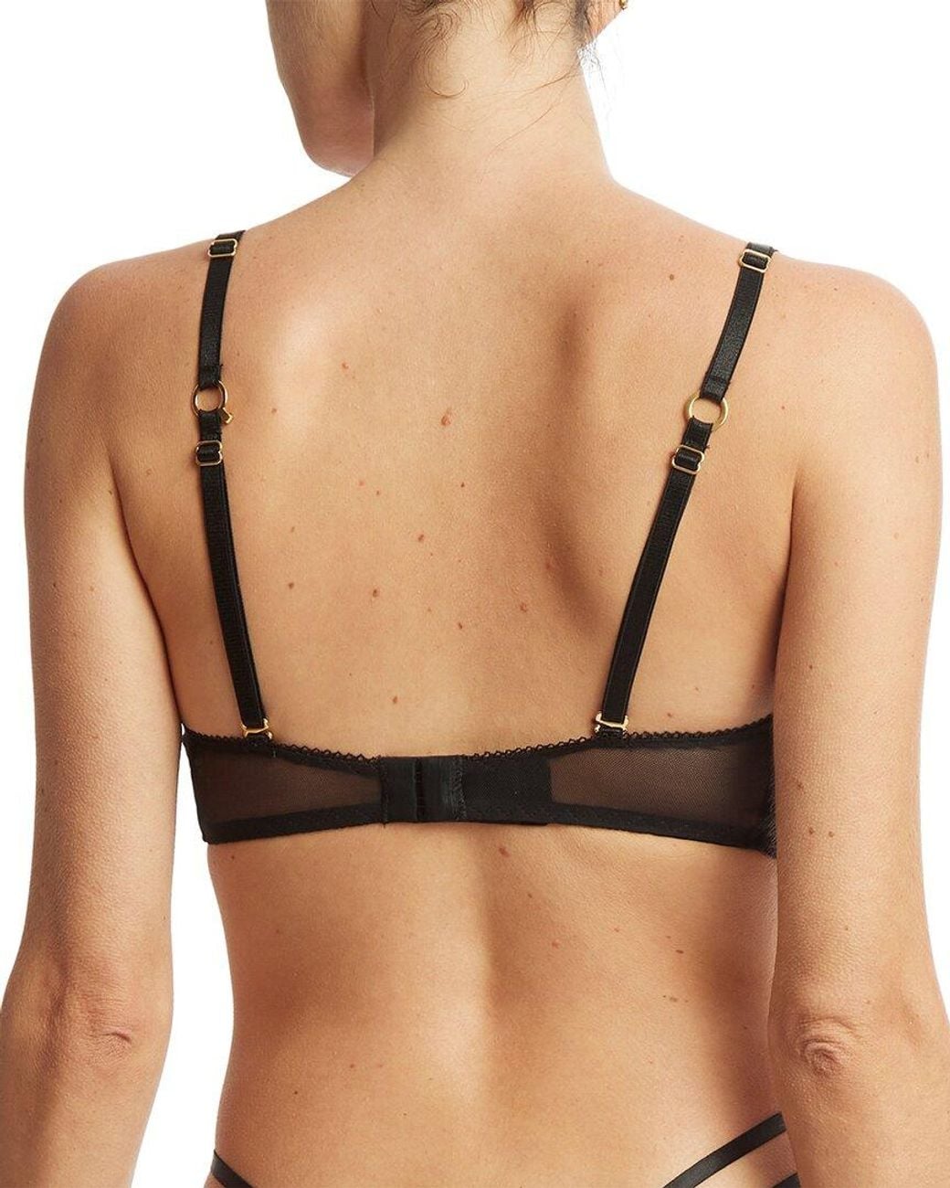 Hanky Panky Black Strappy Lace Underwire Bra