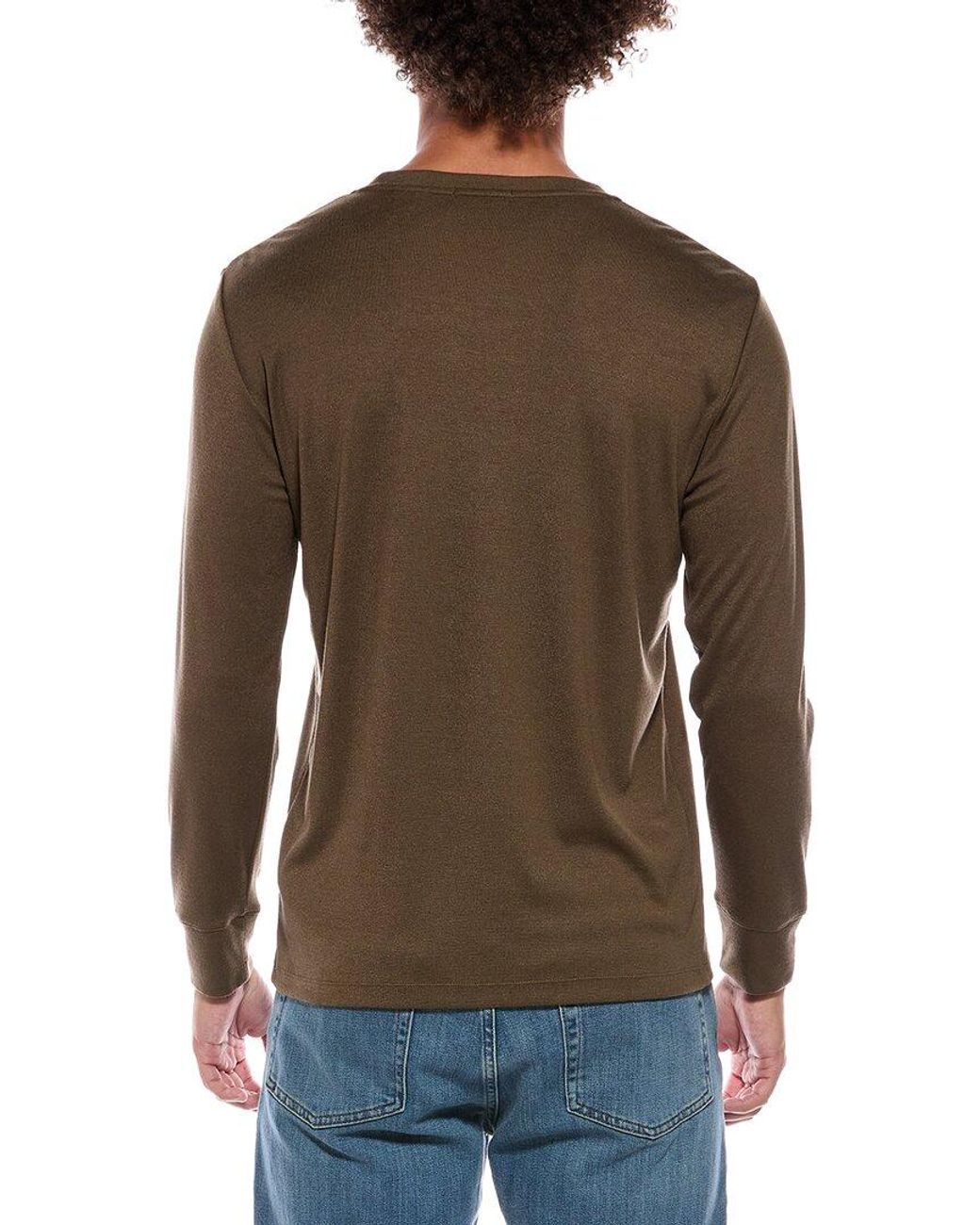 Theory Brown Essential T-shirt for men