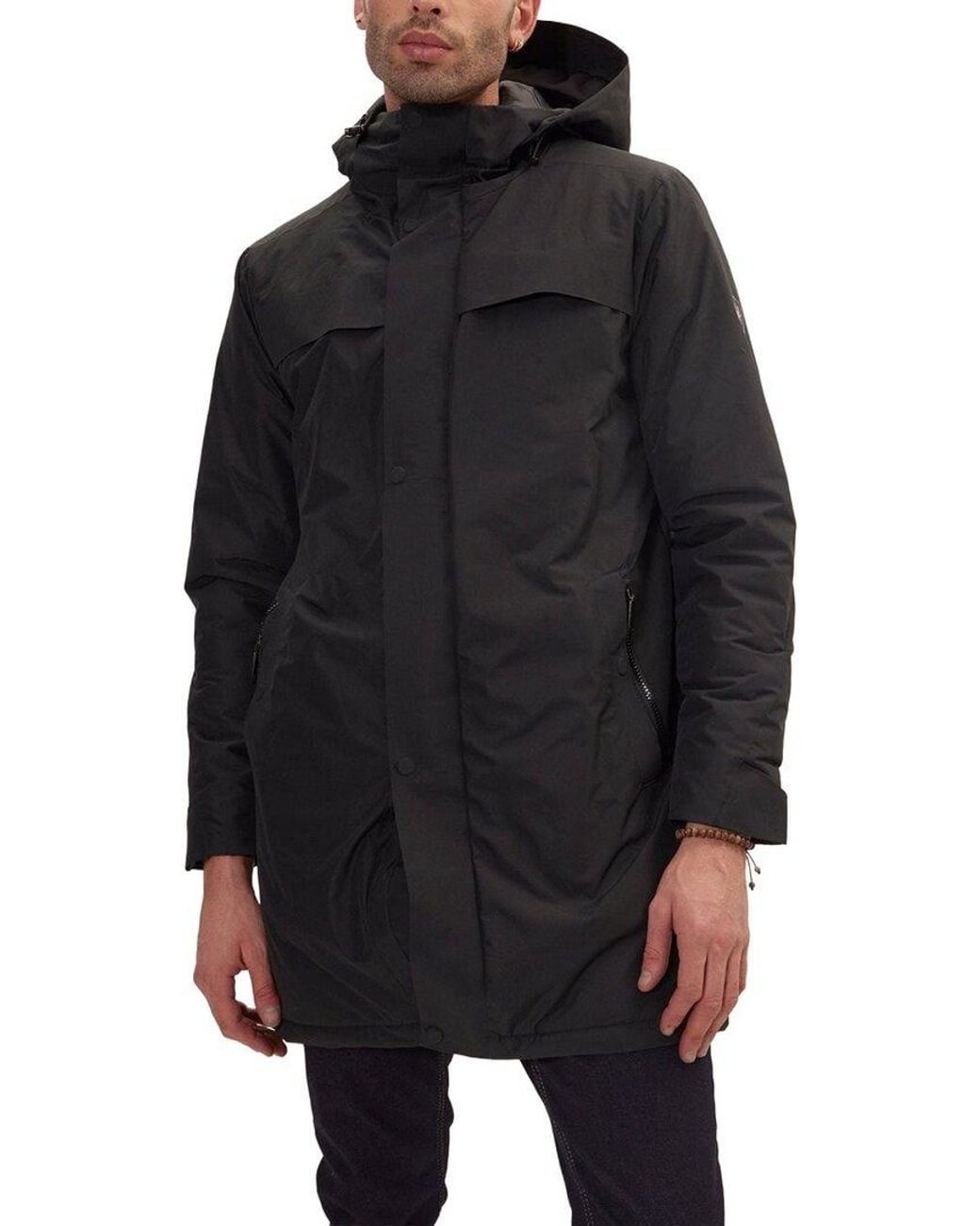 Ron Tomson Black Parka for men