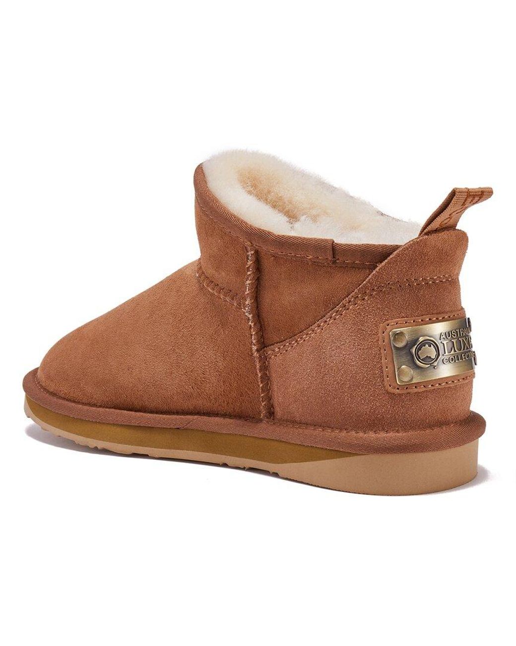 Australia Luxe Brown Cosy Ultra Short Sheepskin Boot