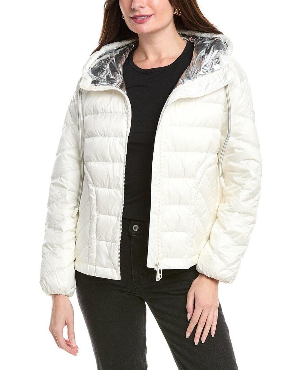 Moncler White Delfo Jacket