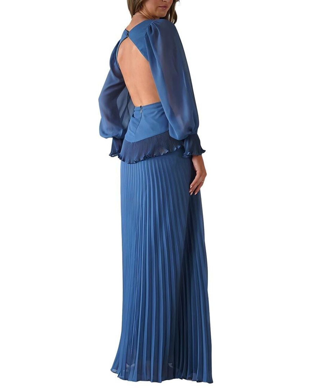 CAMILA BLANCO Blue Maxi Dress