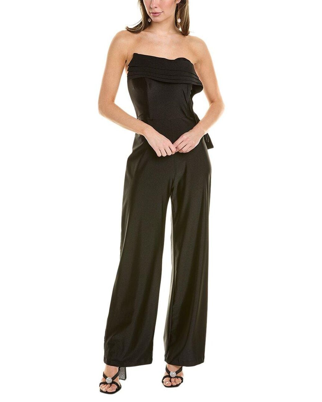 Issue New York Black Wide Leg Jumpsuit
