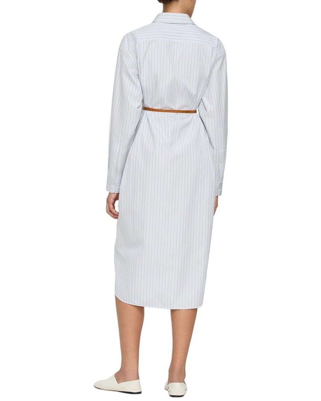 Lafayette 148 New York White Oversized Boyfriend Shirtdress