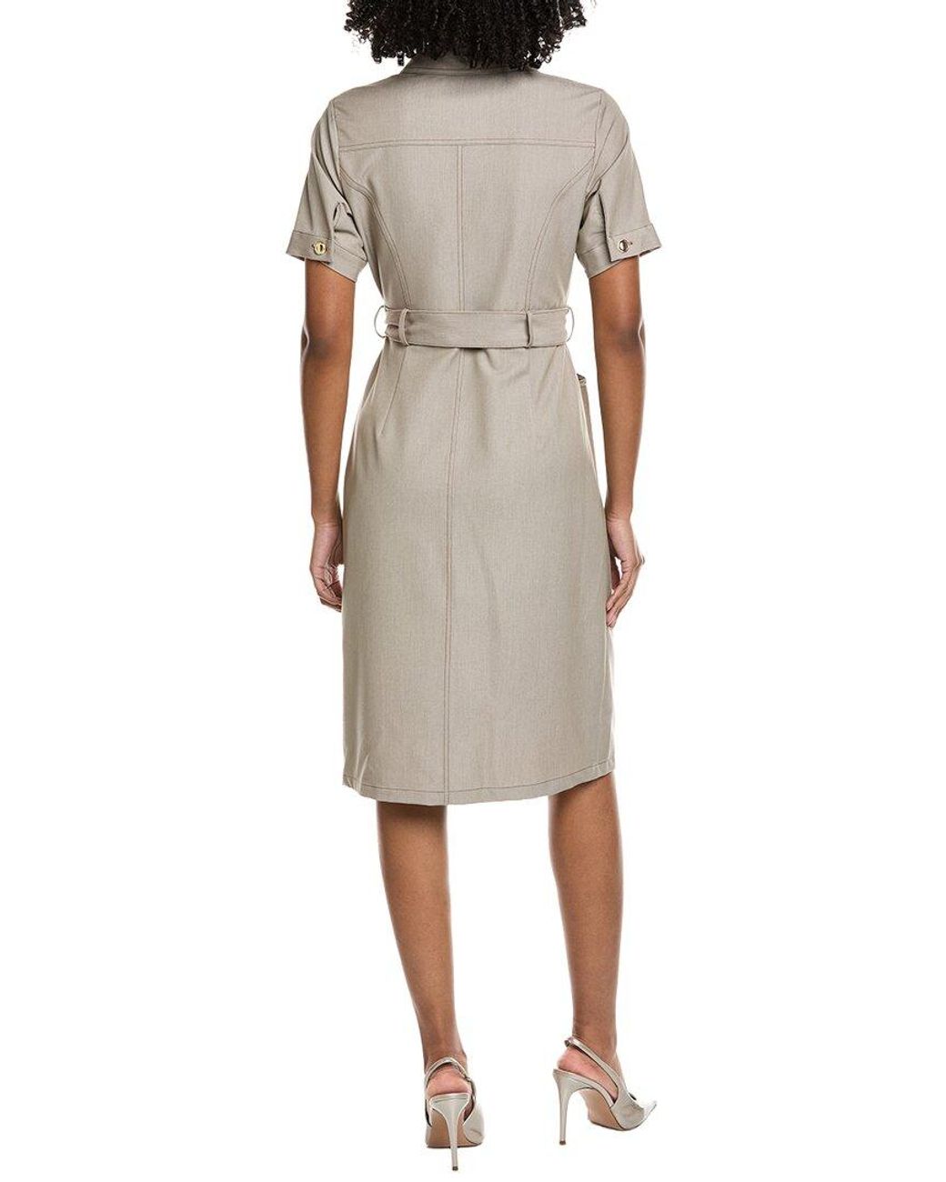 Nanette Lepore Natural Midi Shirtdress