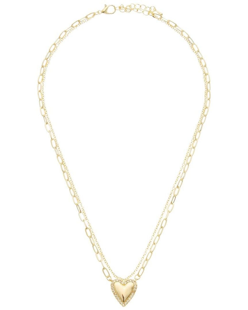 Juvell Metallic 18K Cz Necklace