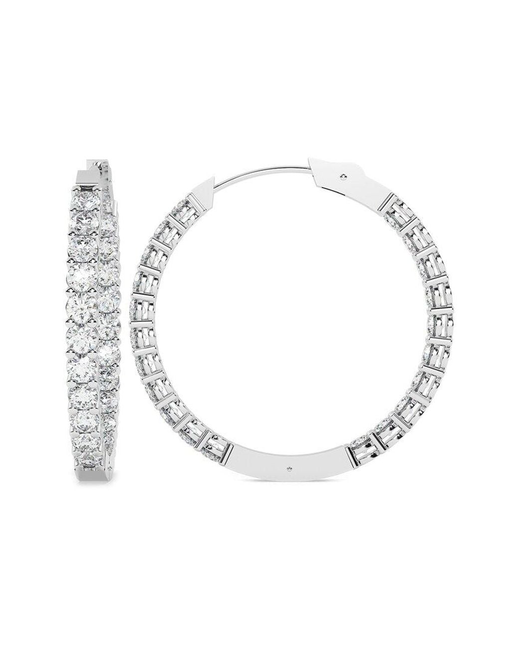 Lab Grown Diamonds White 14K 10.00 Ct. Tw. Lab-Grown Diamond Earrings