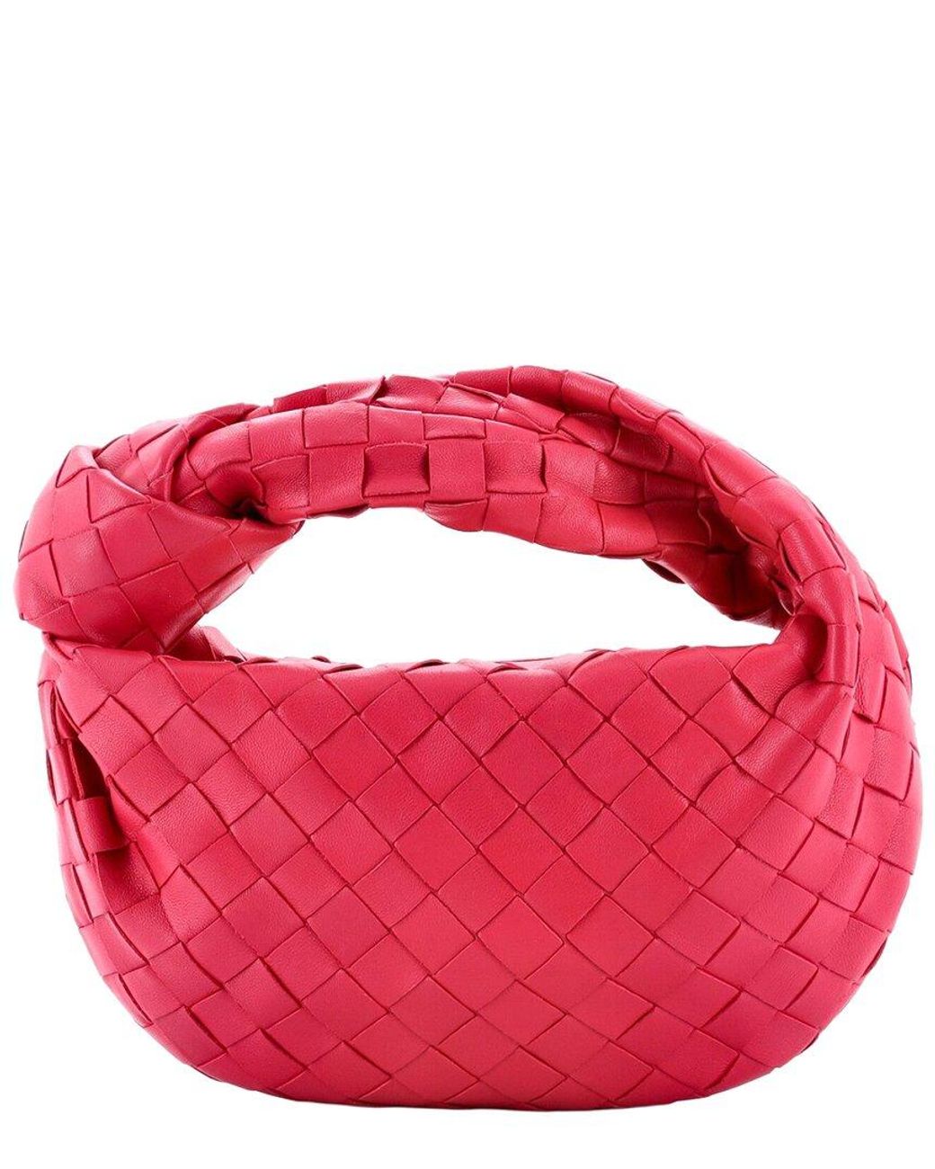 Bottega Veneta Pink Intrecciato Nappa Jodie Hobo Mini (Authentic Pre-Loved)