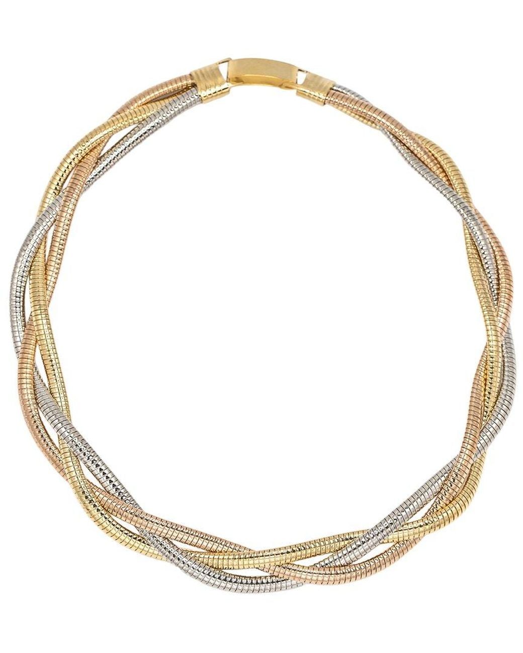 Eye Candy LA Metallic Sarah Meshed Two-Tone Collar Necklace