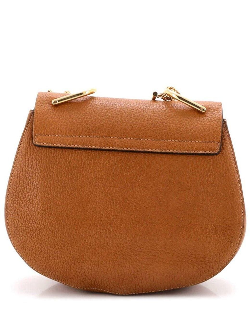 Chloé Brown Leather Drew Crossbody Small (Authentic Pre-Loved)