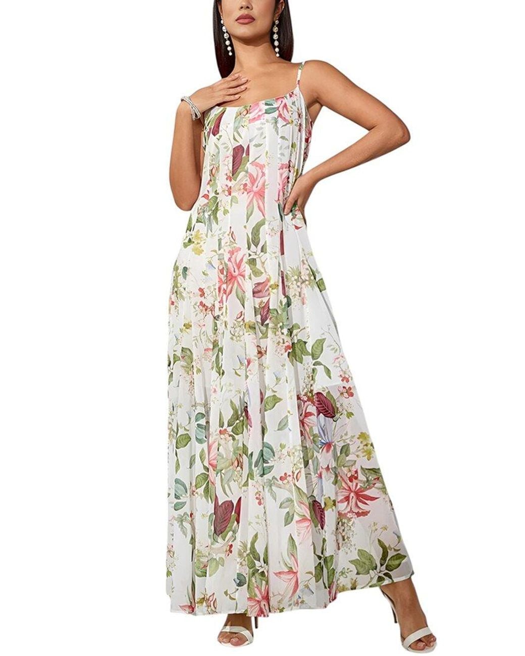 Vincent White Maxi Dress