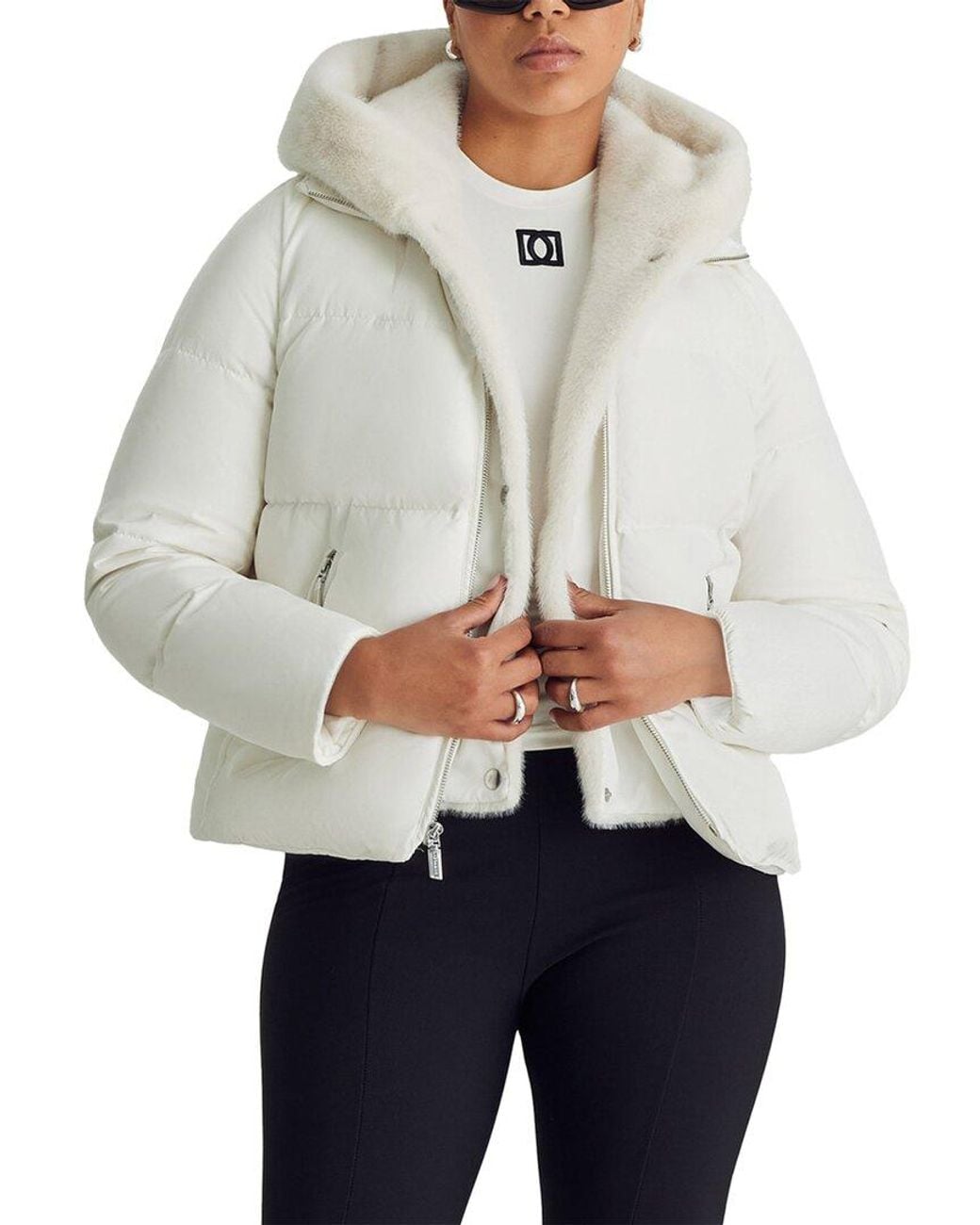 Dawn Levy Gray Nicola Puffer Coat