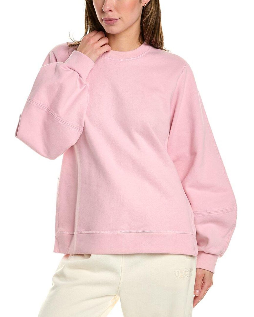 Ganni balloon best sale sleeve sweatshirt