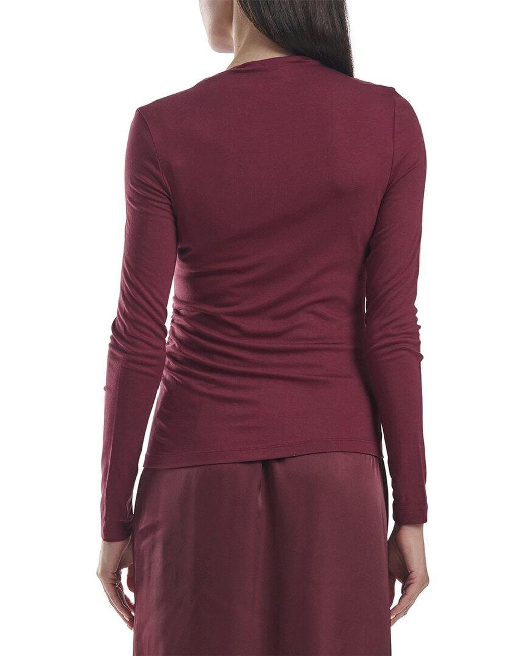 Splendid Purple Dana Mock Neck Top