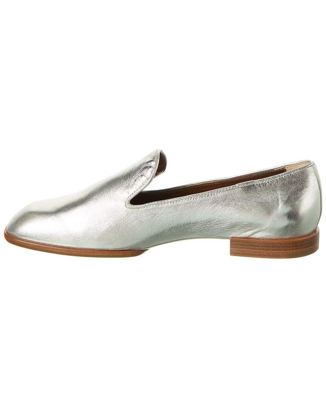 Tod's White Leather Loafer