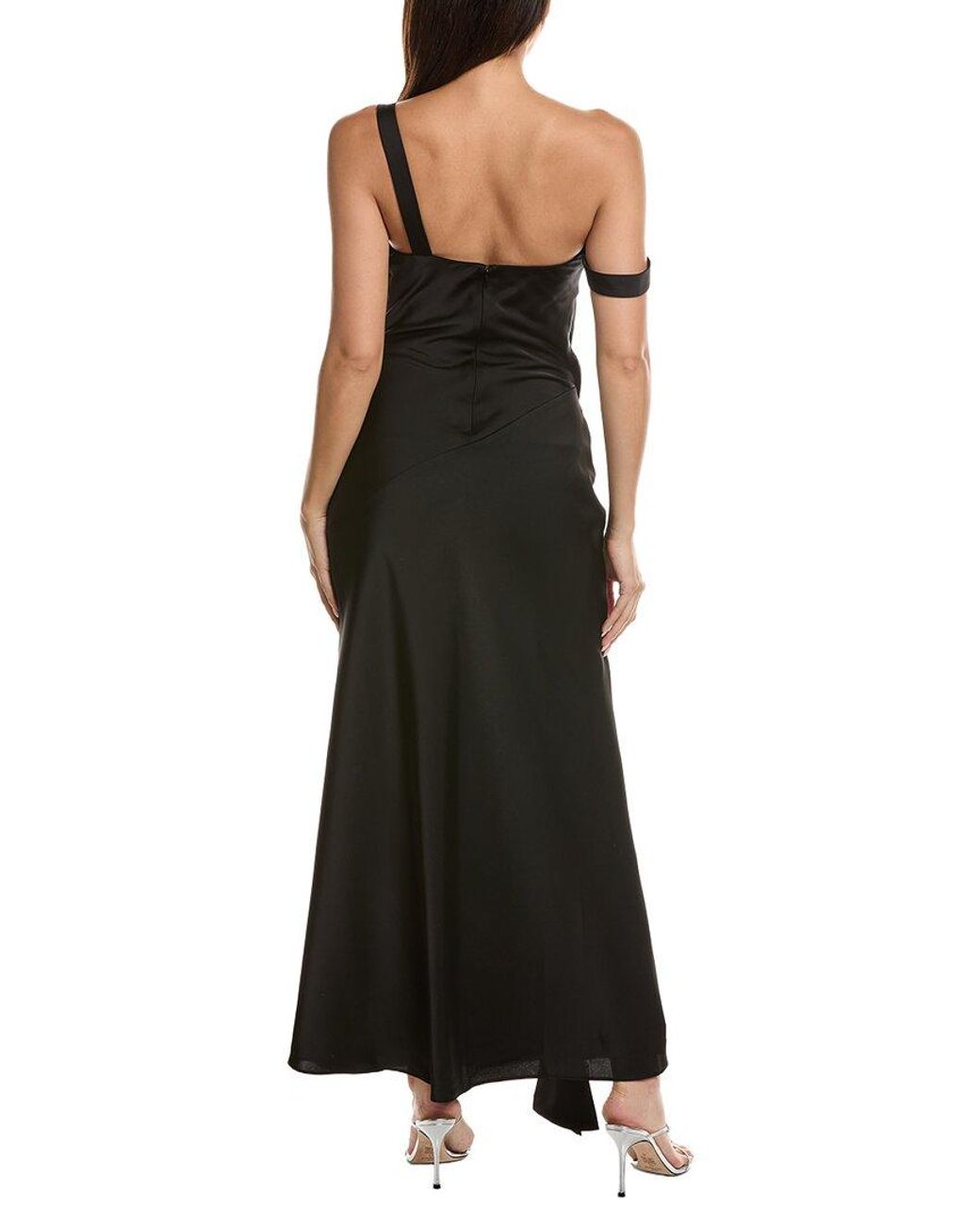 Misha Black The Horizon Satin Dress