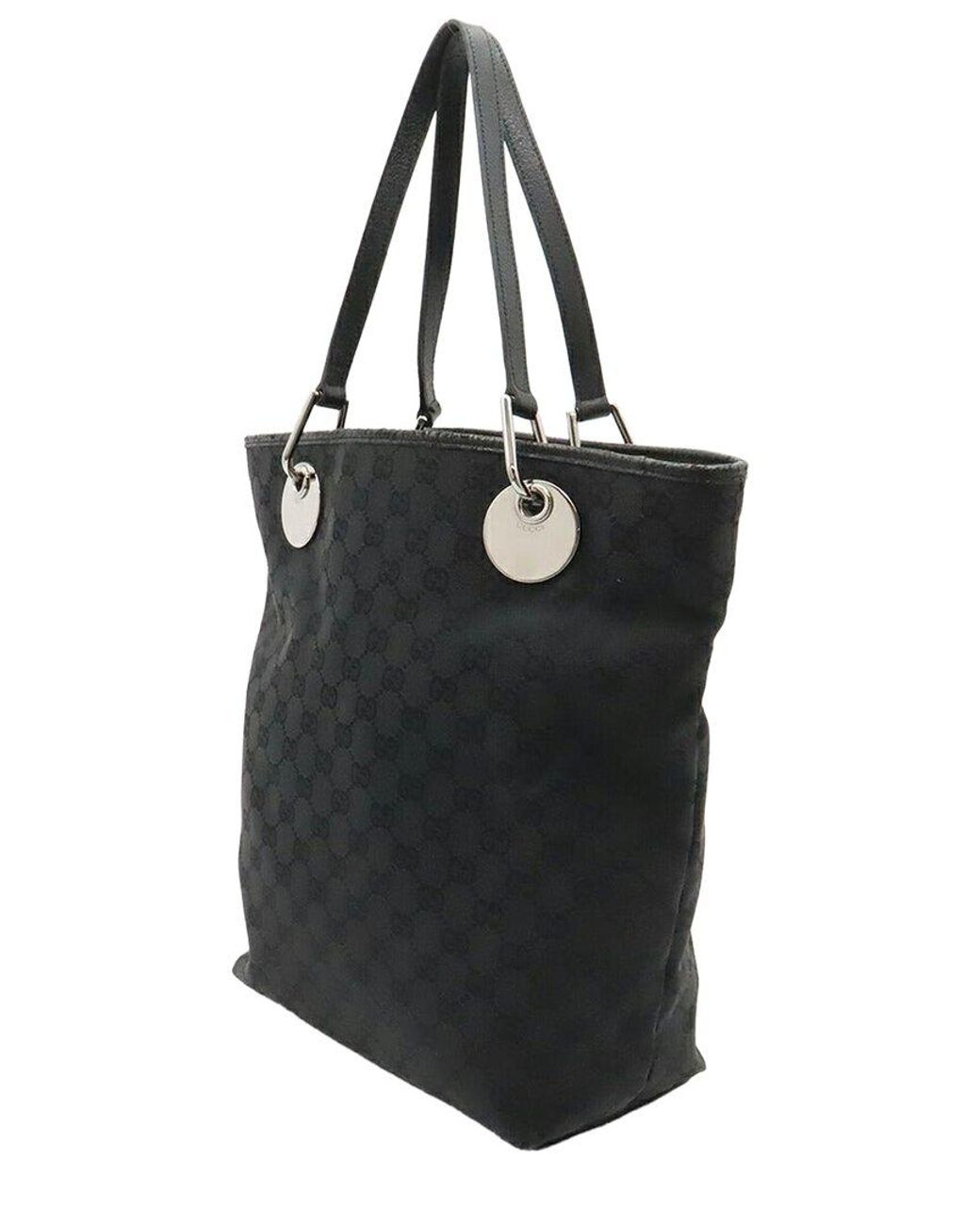 Gucci Black Gg Canvas Tote (Authentic Pre-Loved)