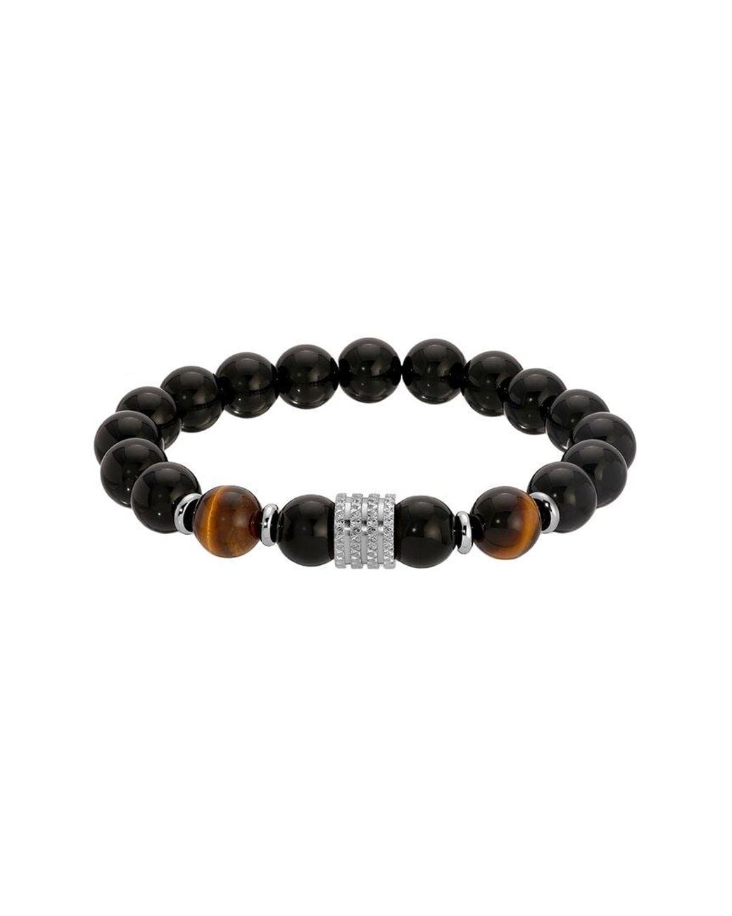 Eye Candy LA Black Willaim 2pc Stackable Bracelet Set