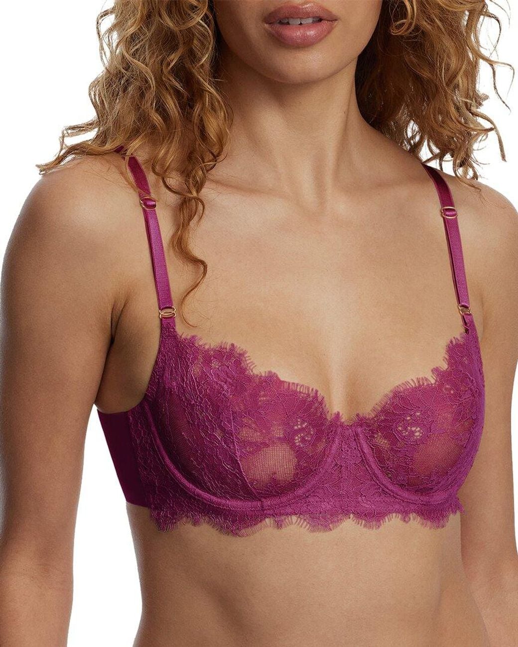 Skarlett Blue Purple Entice Lace Balconette Bra