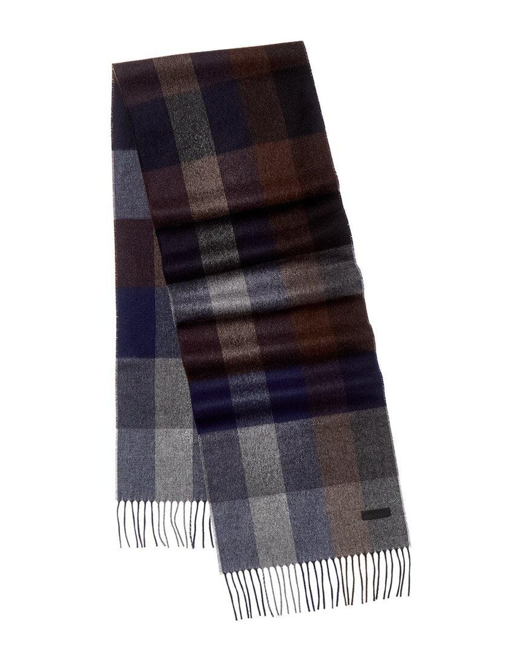 Bruno Magli Purple Silk & Cashmere-Blend Scarf for men
