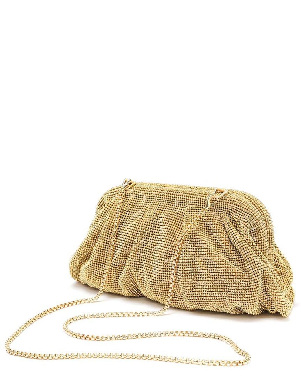 Tiffany & Fred Paris Natural Crystal-Embellished Evening Crossbody