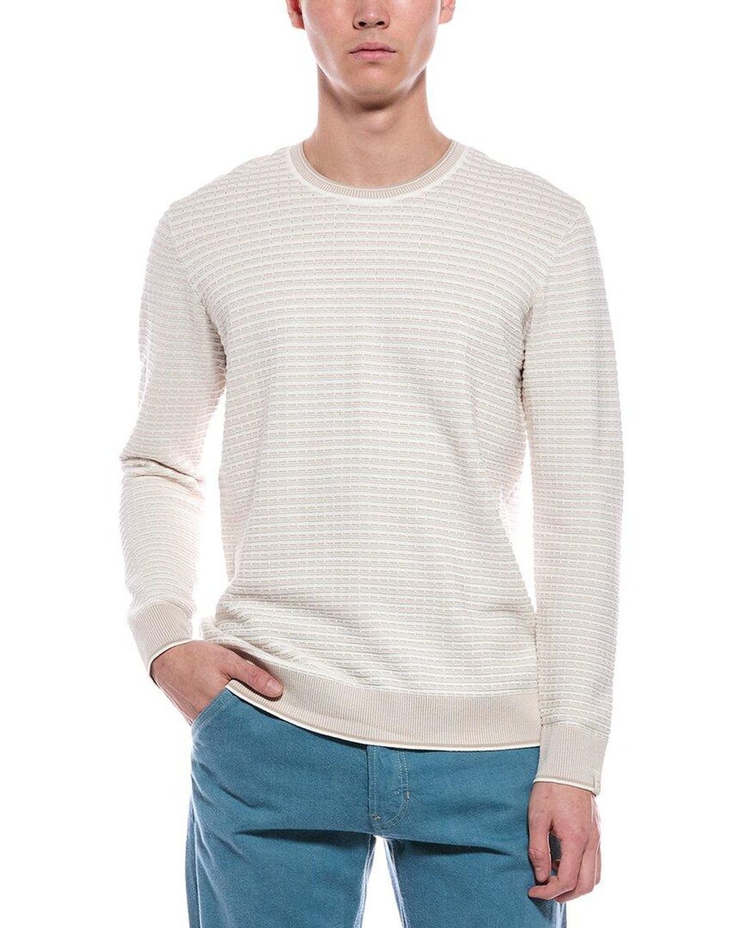 Rag & Bone White Harvey Crewneck Sweater for men