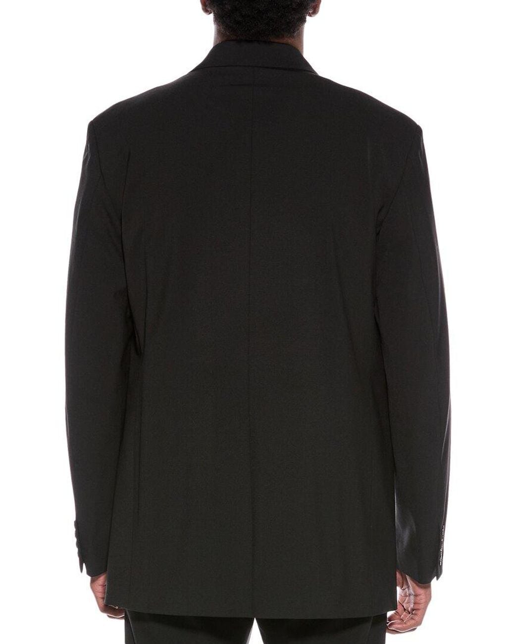 Valentino Black Wool-Blend Suit Jacket for men