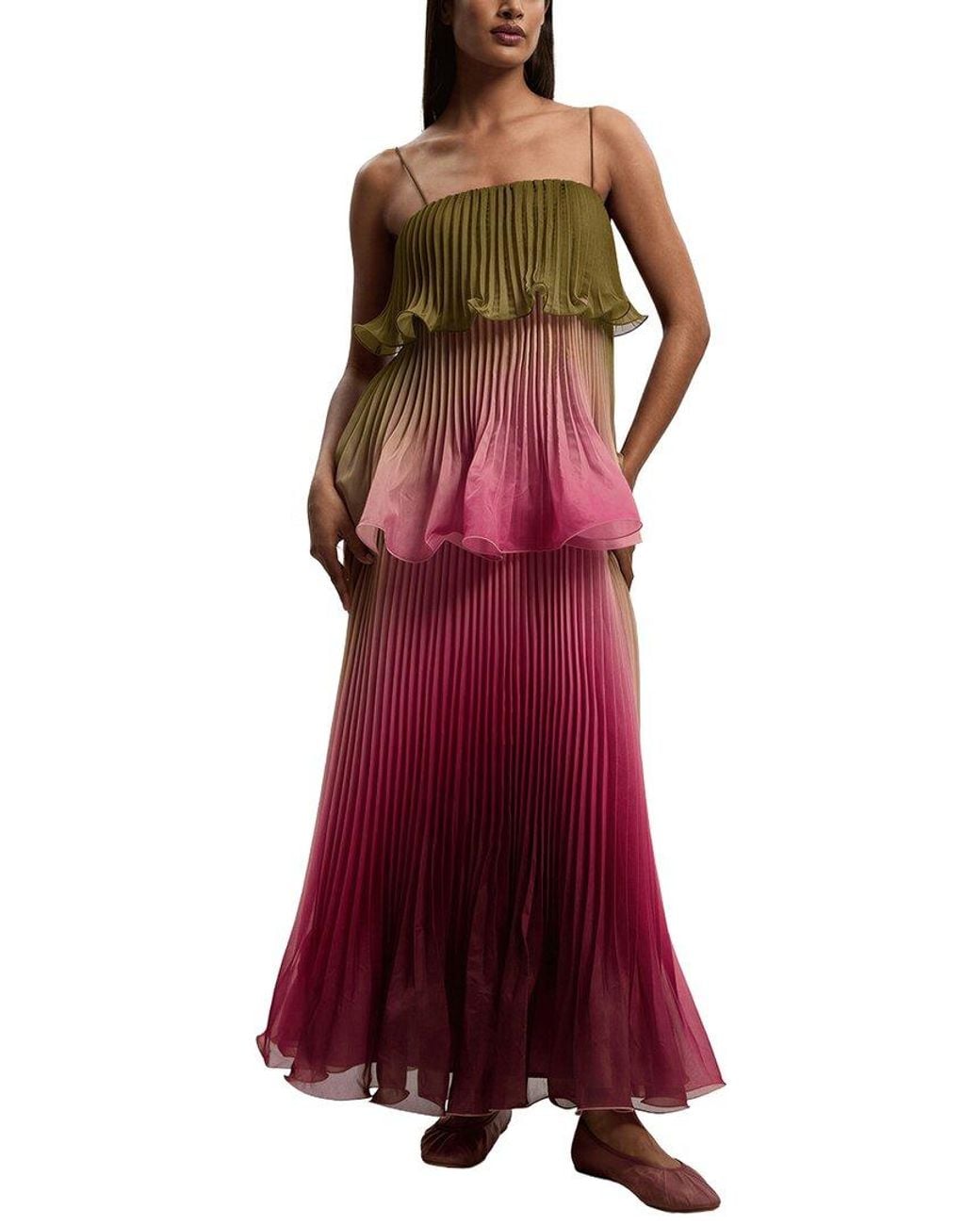 Dilireba Red Maxi Dress