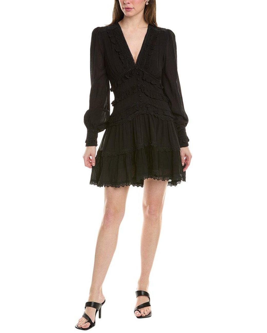 all saints black mini dress Feyre Relaxed Fit Mini Dress Black