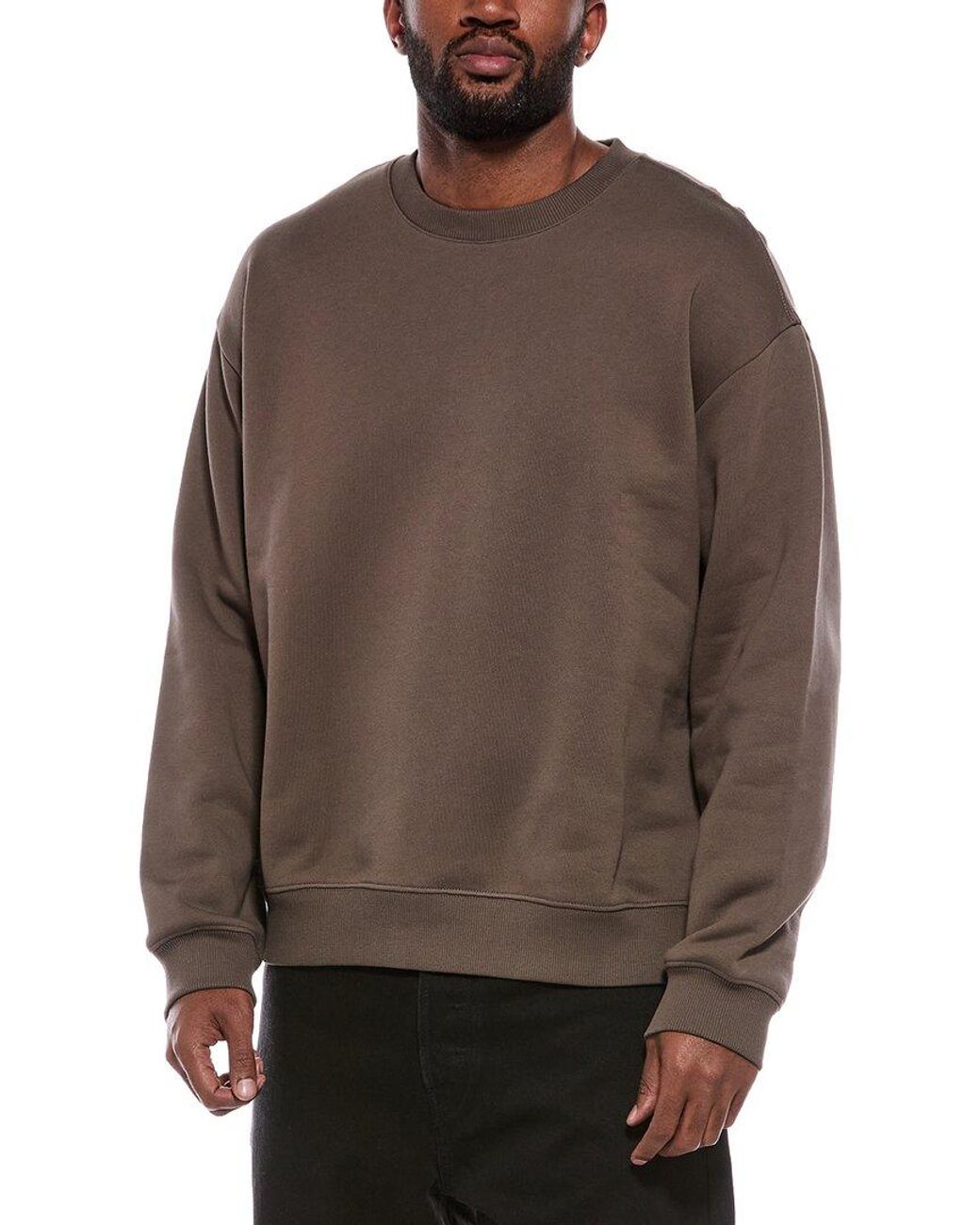 NN07 Brown David Crewneck Sweatshirt for men