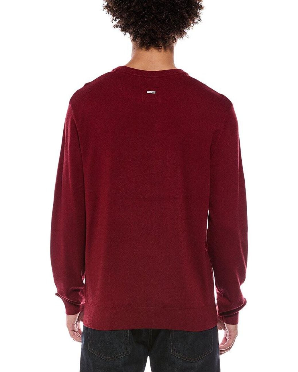 Point Zero Red Semi Fit Crewneck Sweater for men