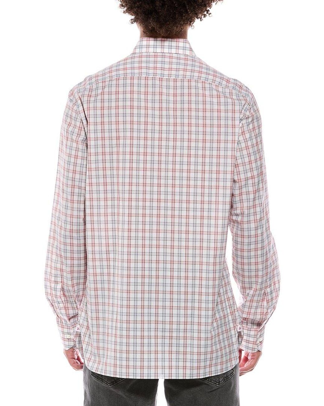 Isaia Gray Milano Mix Dress Shirt for men