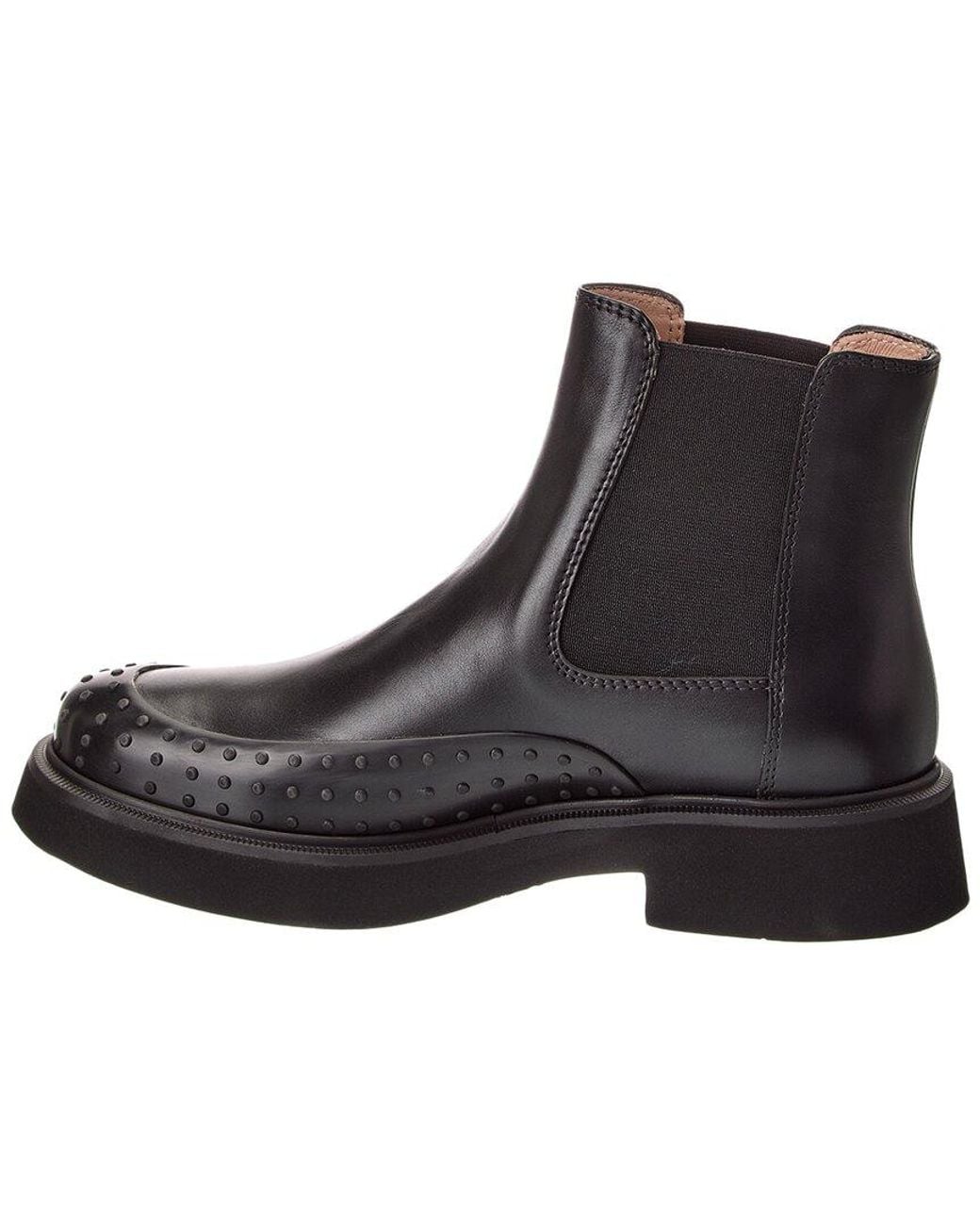 Tod's Black Gomma Suede Boot
