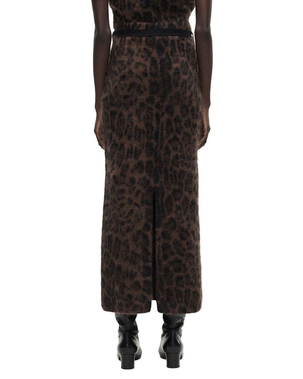 Adam Lippes Black Levi 100% Cashmere Skirt