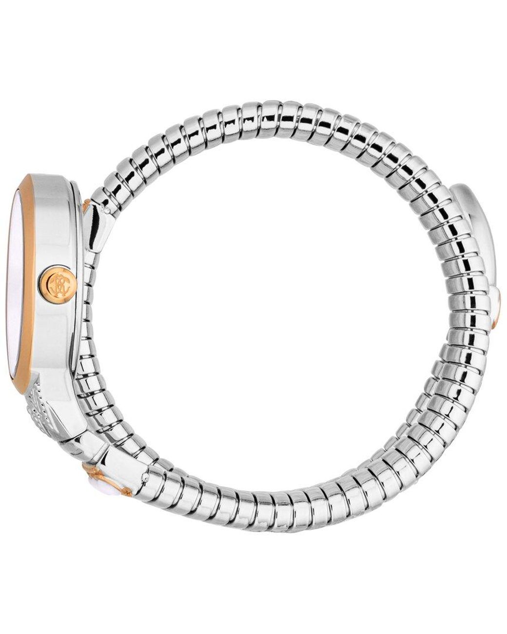 Roberto Cavalli White Serpente Ornato Watch