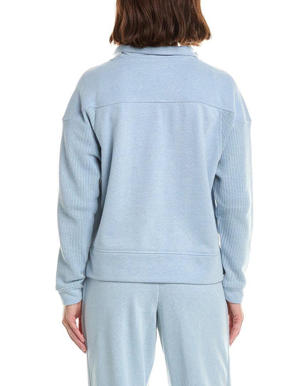Nanette Lepore Blue Seamed Pullover