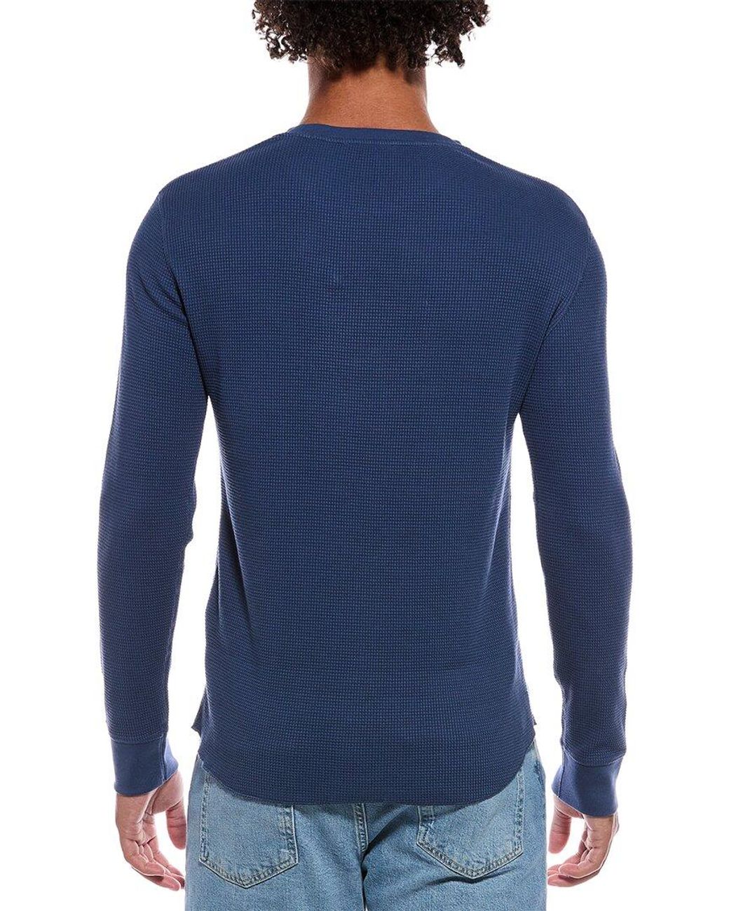 Vince Blue Thermal T-Shirt for men