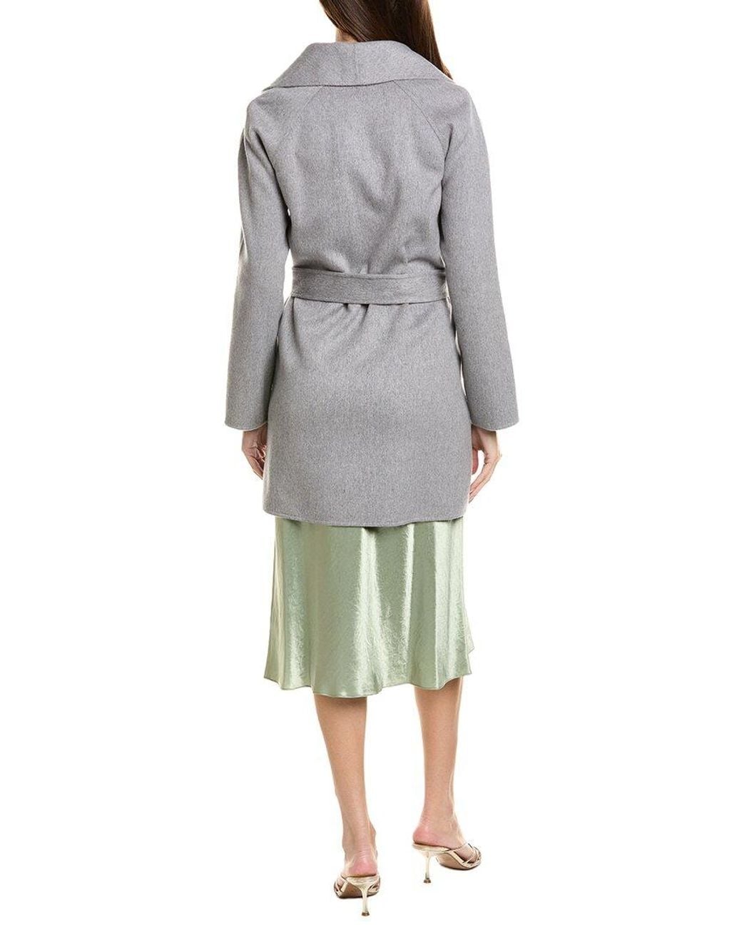 Sofiacashmere Gray Sofiacashmere Doubleface Unlined Wool & Cashmere-Blend Coat