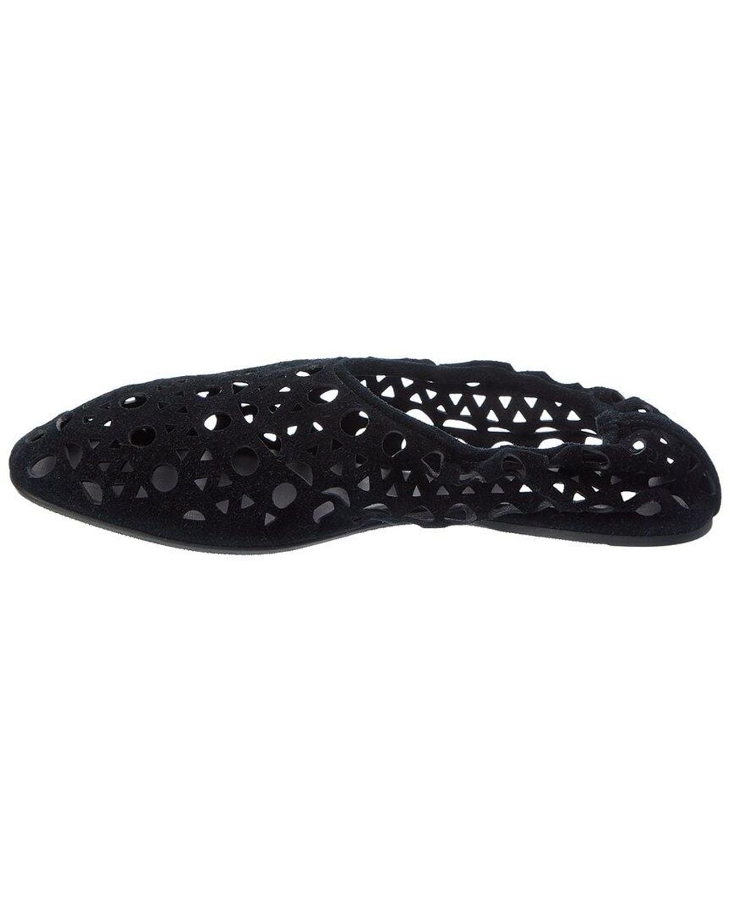 Alaïa Blue Alaïa Suede Ballerina Flat